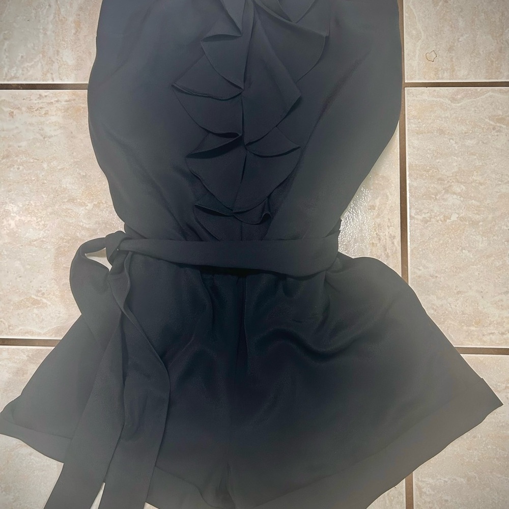 Black Strapless Romper XS TP